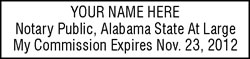 AL Self-Inking Notary Stamp