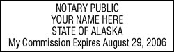 AK Rubber Notary Stamp