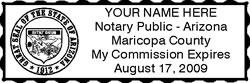 AZ Rubber Notary Stamp