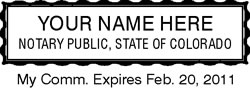 CO Rubber Notary Stamp