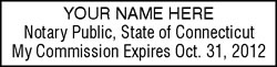 CT Self-Inking Notary Stamp