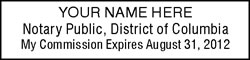 DC Pocket Notary Stamp