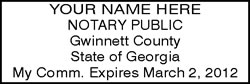 GA Notary Maxlite Stamp