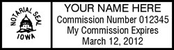 IA Pocket Notary Stamp