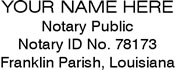 LA Self-Inking Notary Stamp