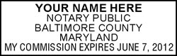 MD Pocket Notary Stamp
