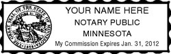 MN Rubber Notary Stamp