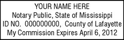 MS Rubber Notary Stamp