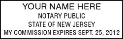 NJ Pocket Notary Stamp