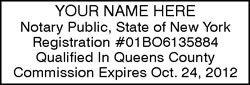 NY Notary Maxlite Stamp