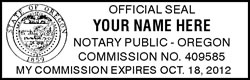 OR Self-Inking Notary Stamp