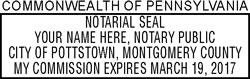 PA Pocket Notary Stamp
