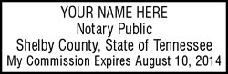 TN Rubber Notary Stamp