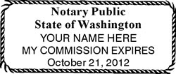 WA Pocket Notary Stamp