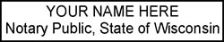WI Self-Inking Notary Stamp