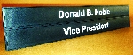 2 x 9 Executive Desk Bar NAME or TITLE plate inserts.   