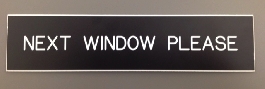 SINGLE SIDED CUSTOM TEXT NAMEPLATE ONLY