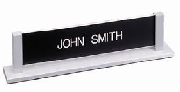 SINGLE SIDED CUSTOM TEXT Desk Sign