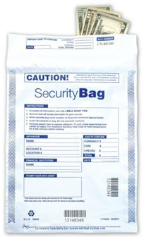 Single Pocket Deposit Bag/Opaque 9 X 12 (QTY 100)