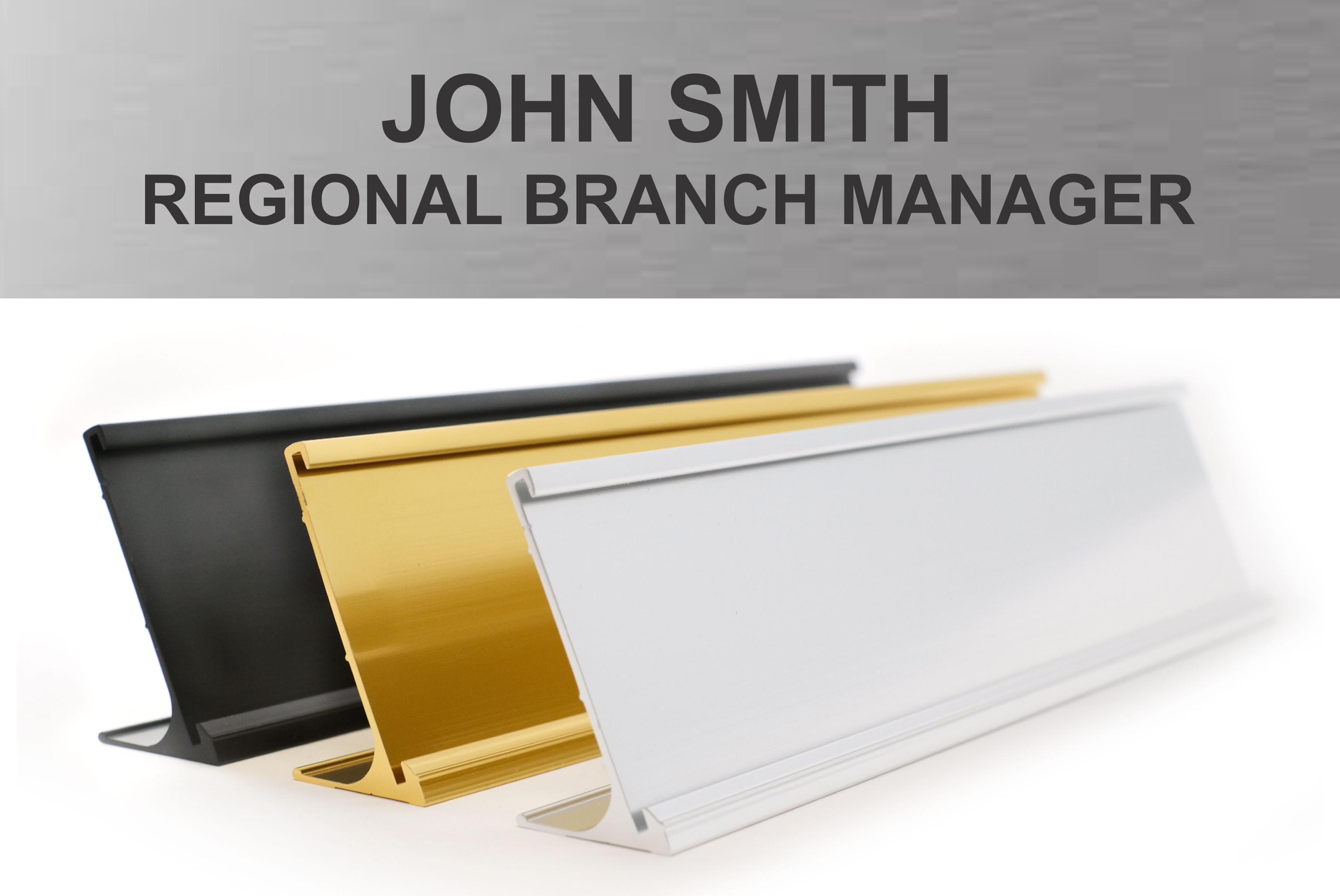 Name Plates &amp; Holders in Silver &amp; Gold